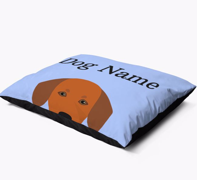 'Peeking Yappicon' - Personalised {breedFullName} Dog Bed